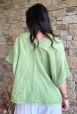 Rustic Nature Linen Blend Pocket Tee Washed Lawn